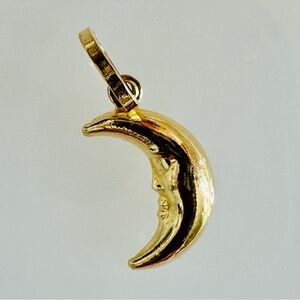 Halfmoon Pendant. 💛 Real 18(18k) Karat Solid Gold Jewelry